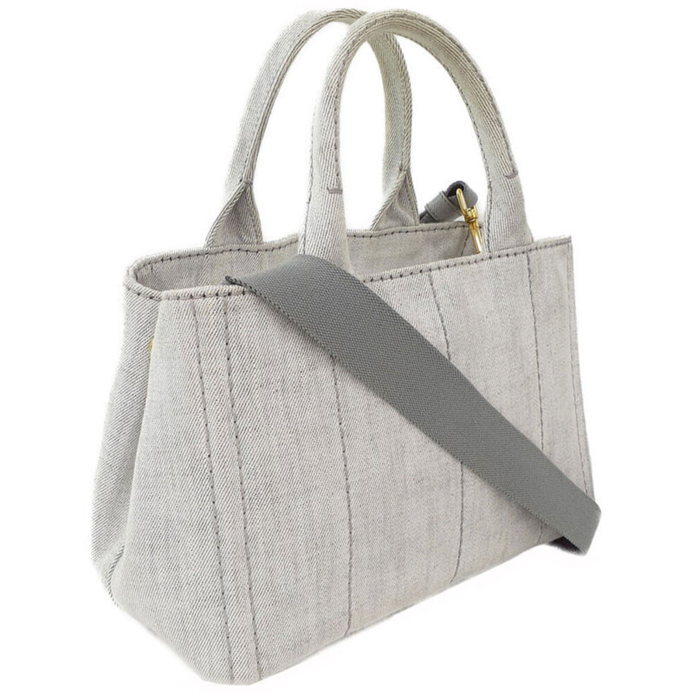 Prada 2way Canapa Denim Shoulder Bag - Picture 2 of 9
